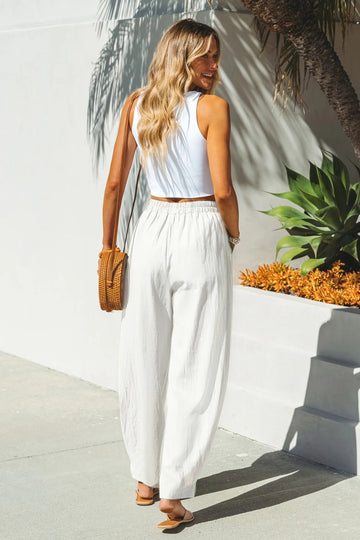 Seaside Escape White Pants